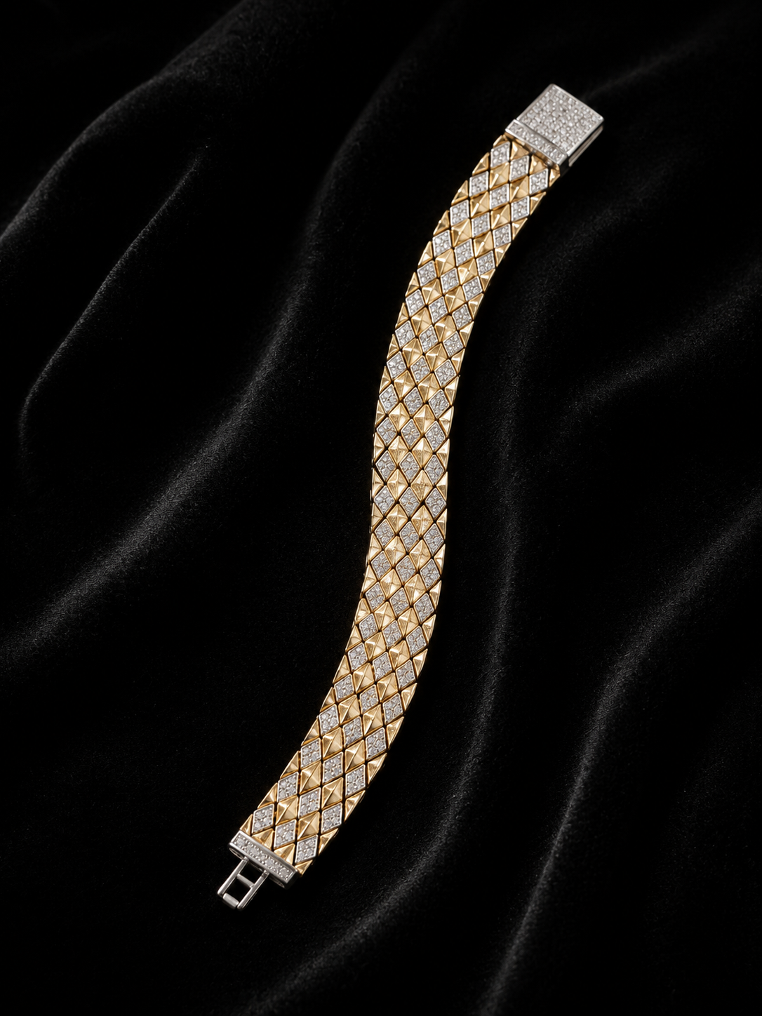 Royal Mosaic Gold-Plated Silver Bracelet