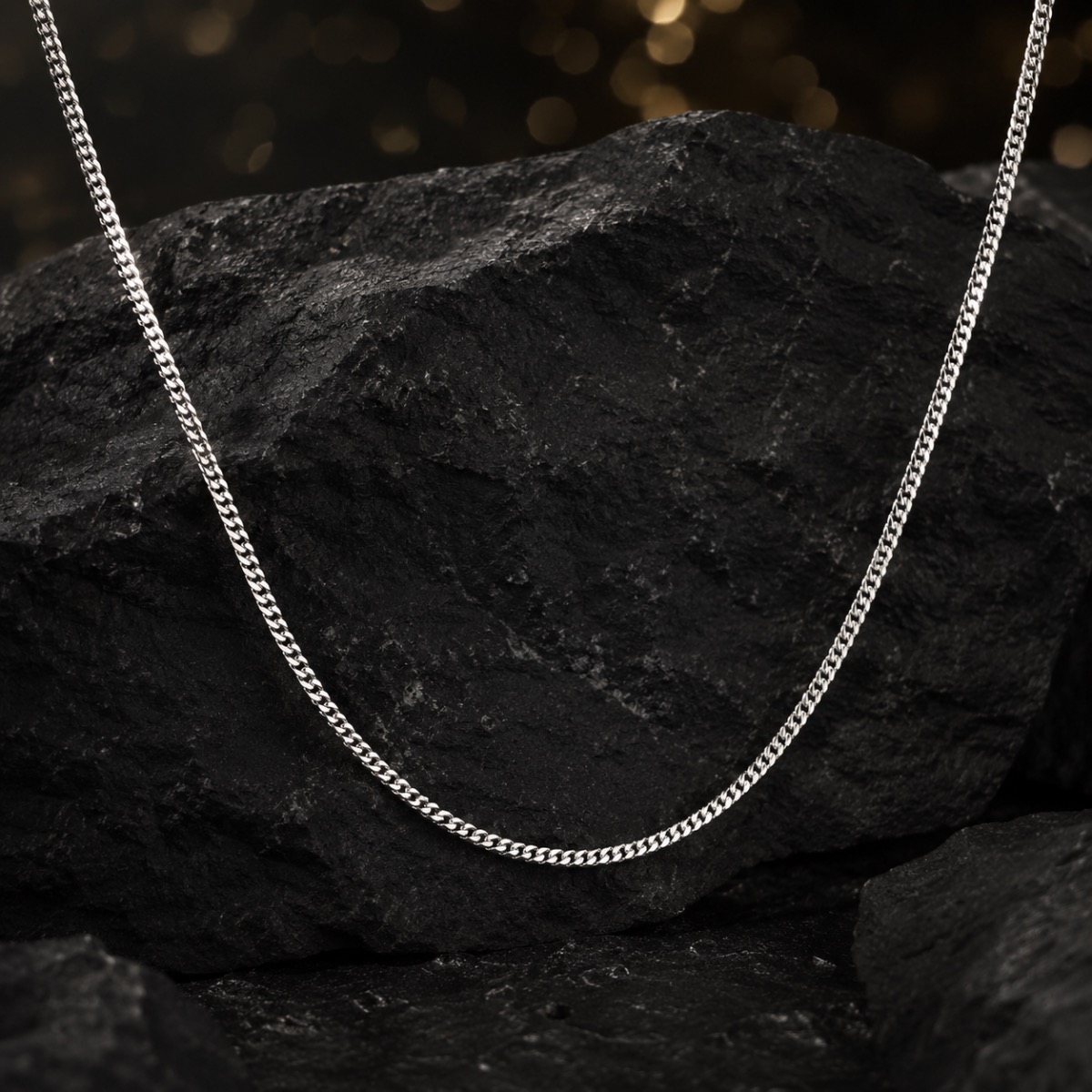 Classic Silver Curb Chain
