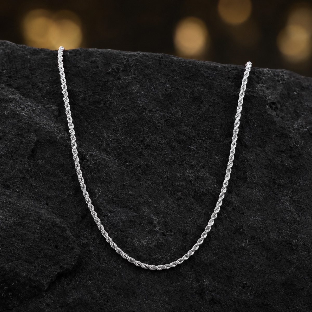 Classic Silver Rope Chain